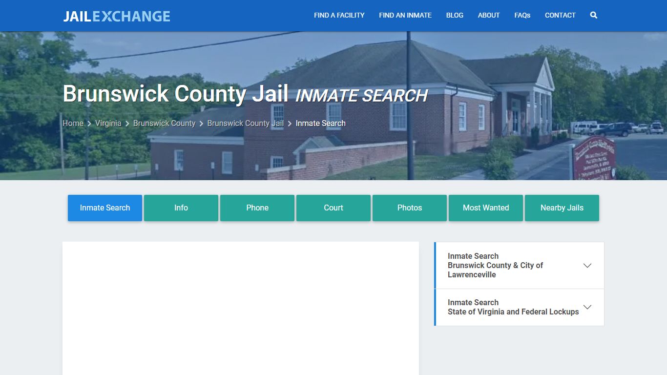 Inmate Search: Roster & Mugshots - Brunswick County Jail, VA